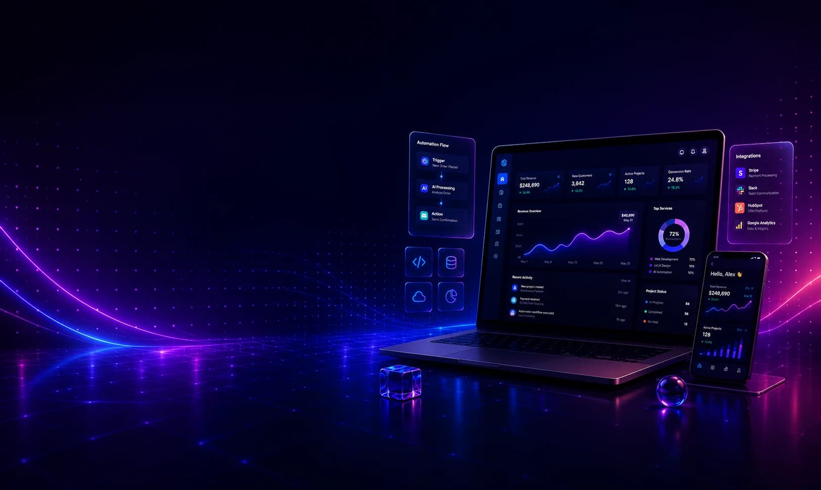 Premium digital systems interface by Sovik Tech