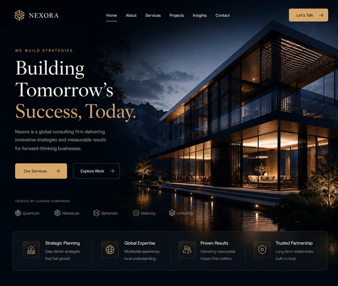 Web Development - Luxury corporate website